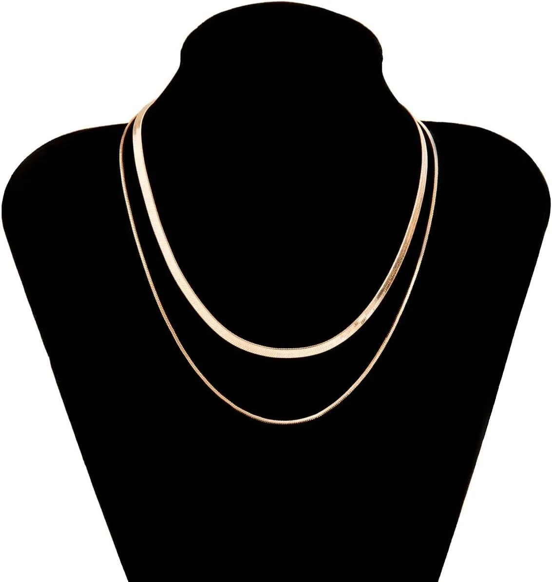 14K Gold Plated Dainty Choker Necklace for Women & Girls | Snake, Cuban Link, Paperclip, Ball Beaded, Tennis Chain, Natural Freshwater Pearl Necklace Fashion Jewelry Gift