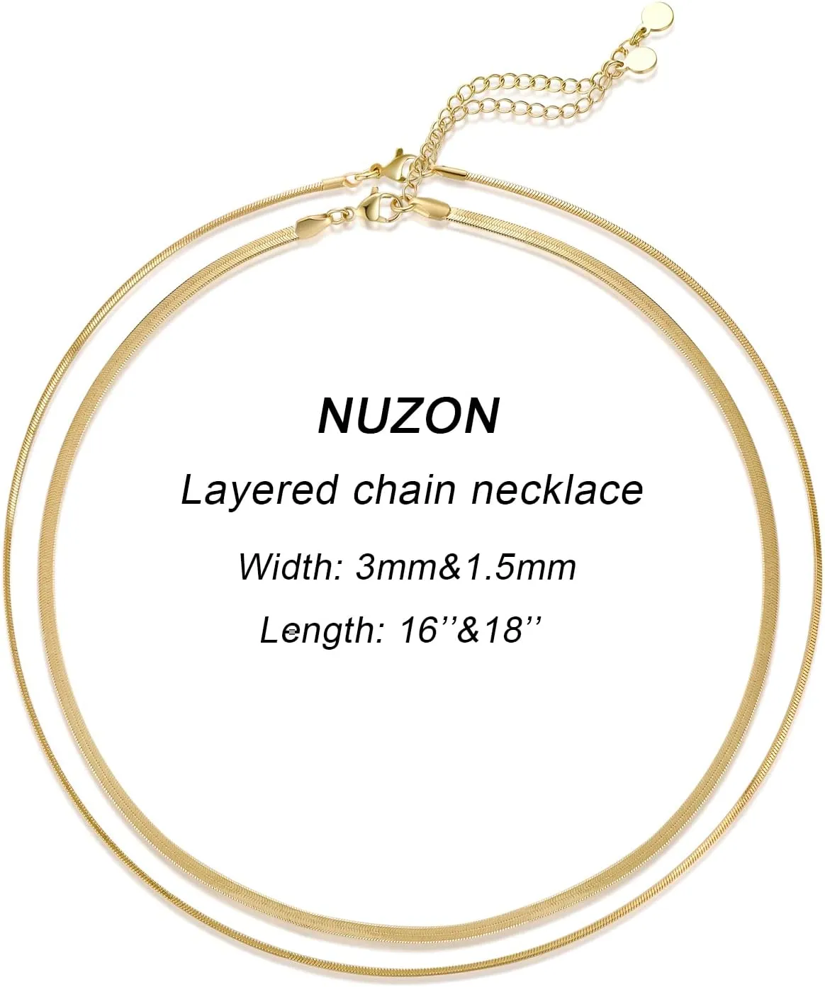 14K Gold Plated Dainty Choker Necklace for Women & Girls | Snake, Cuban Link, Paperclip, Ball Beaded, Tennis Chain, Natural Freshwater Pearl Necklace Fashion Jewelry Gift