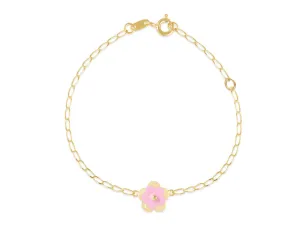 18K Gold Blossom's Pink Duet Bracelet <br> Le Fleur Collection