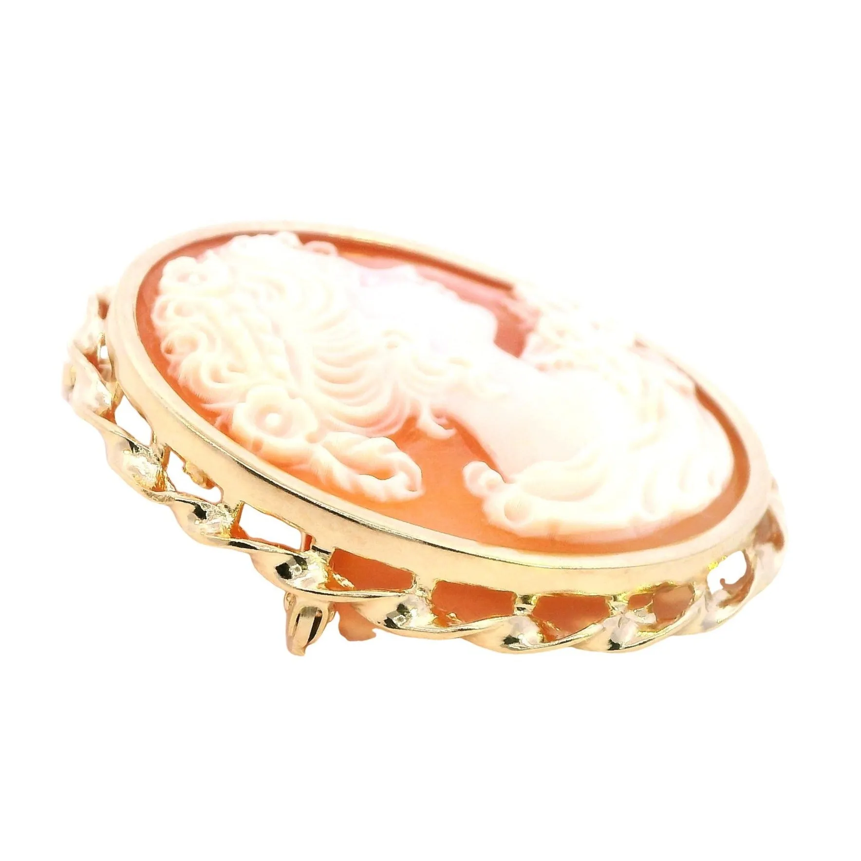 A Piece of History 9ct Yellow Gold Shell Cameo Brooch/Pendant