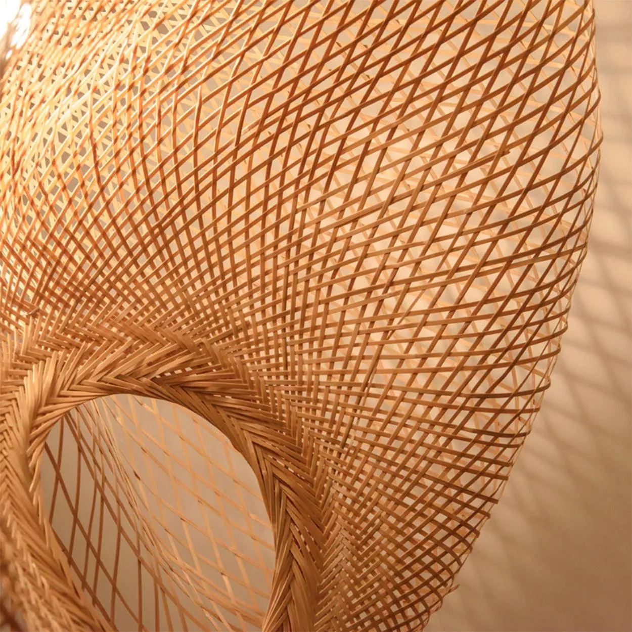 ANKUR CANE HAT BAMBOO PENDANT LIGHT