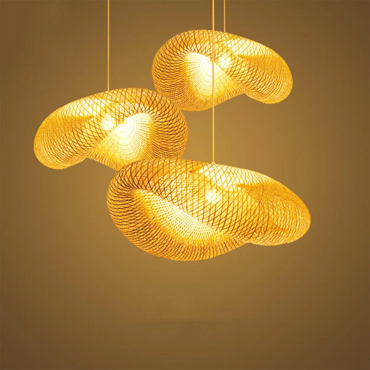 ANKUR CANE HAT BAMBOO PENDANT LIGHT