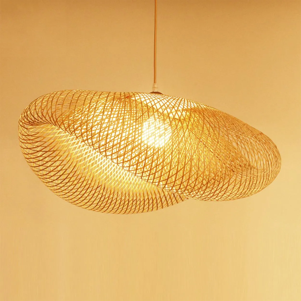 ANKUR CANE HAT BAMBOO PENDANT LIGHT