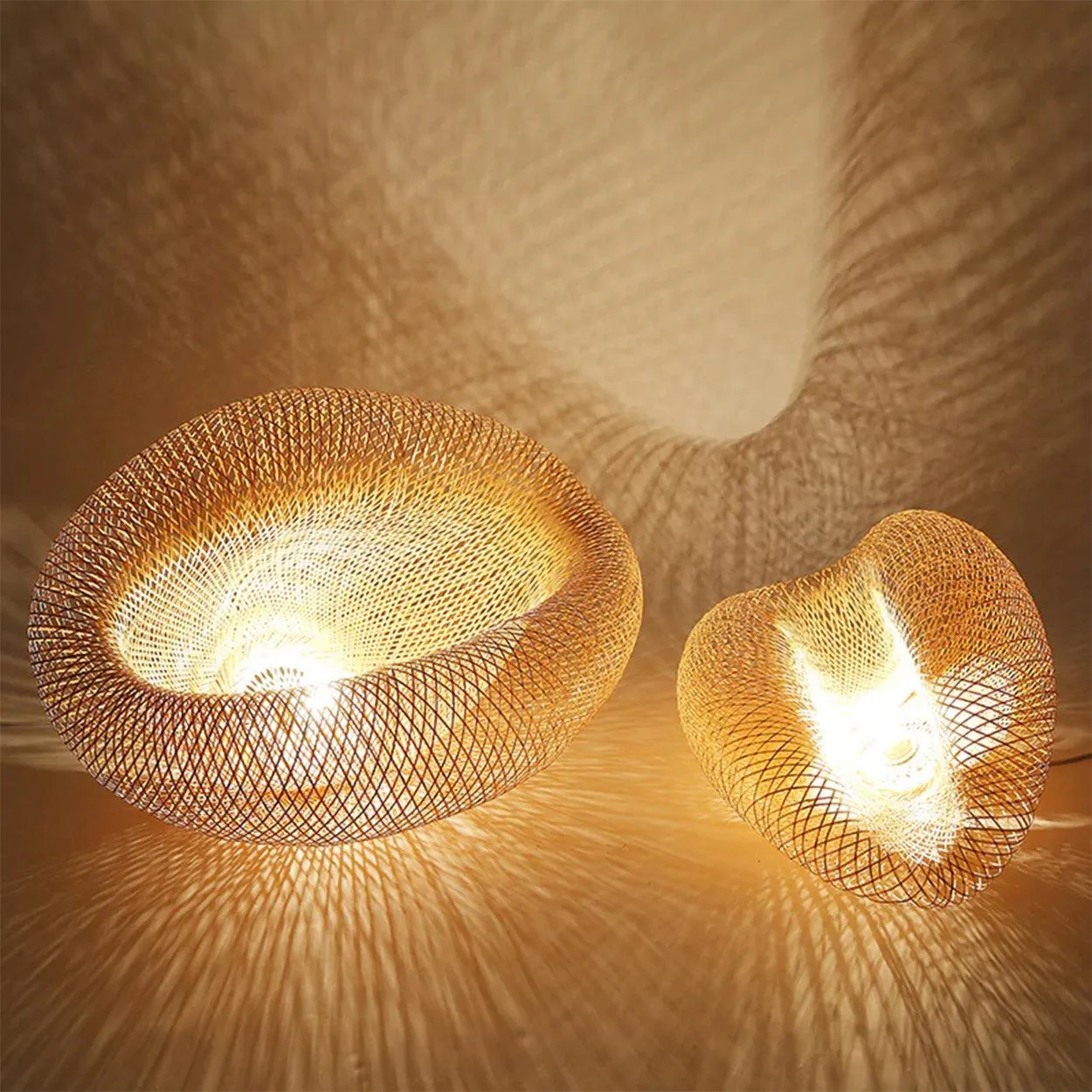 ANKUR CANE HAT BAMBOO PENDANT LIGHT