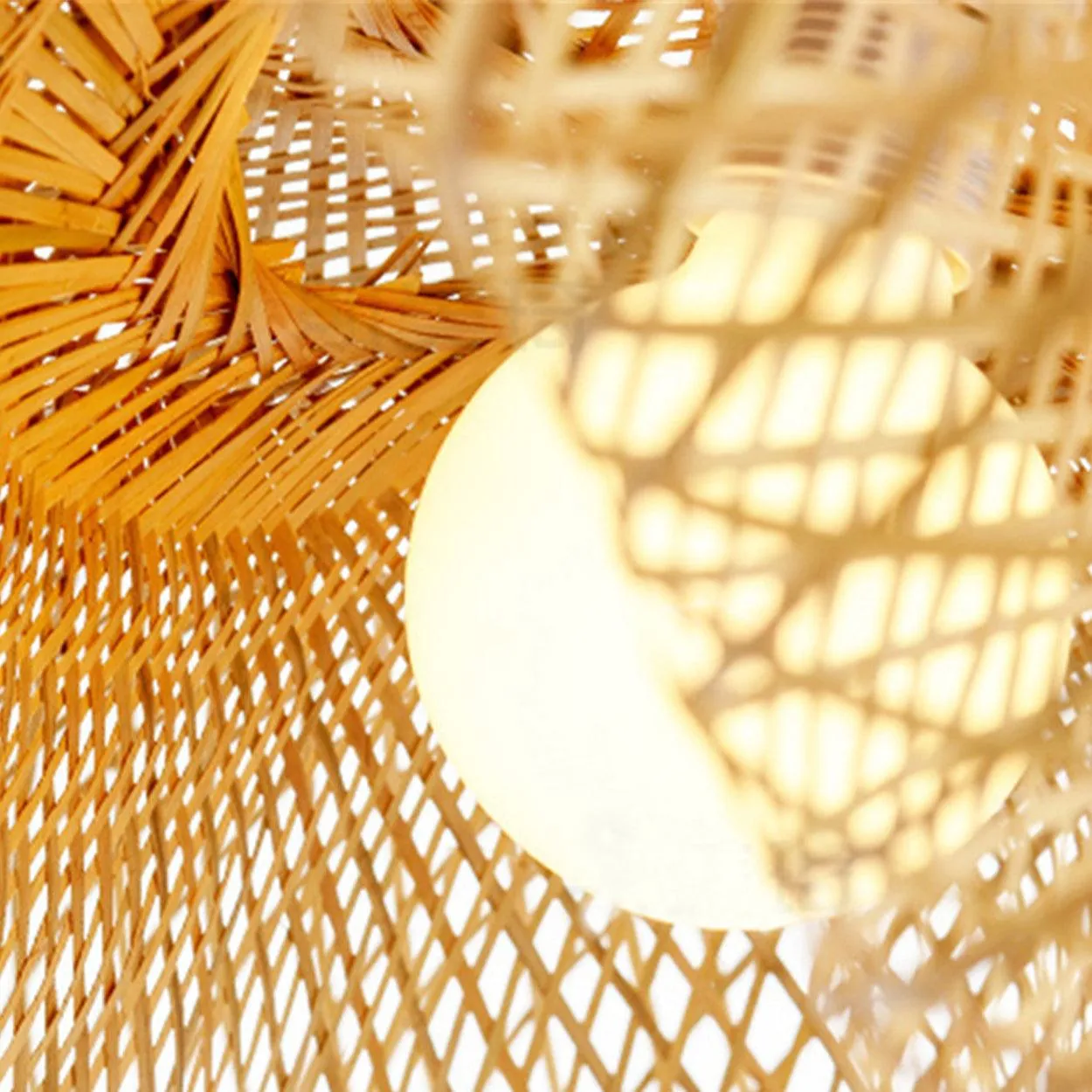 ANKUR CANE HAT BAMBOO PENDANT LIGHT