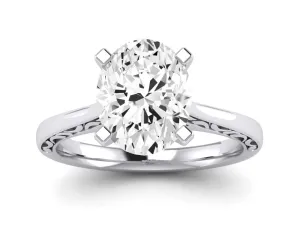 Astilbe - Oval Lab Diamond Engagement Ring (IGI Certified)