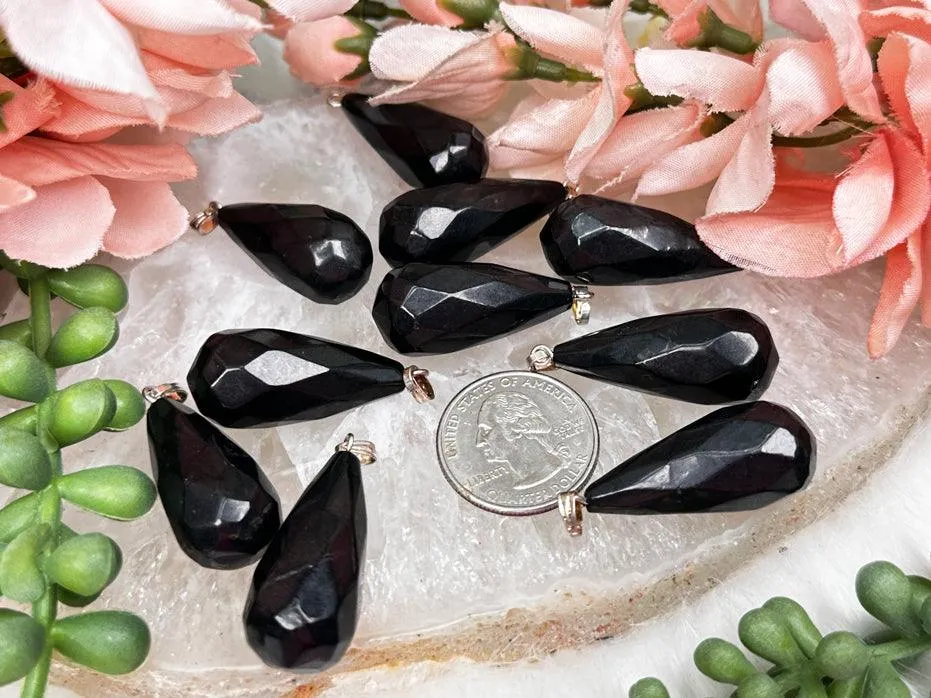 Black Shungite Pendants