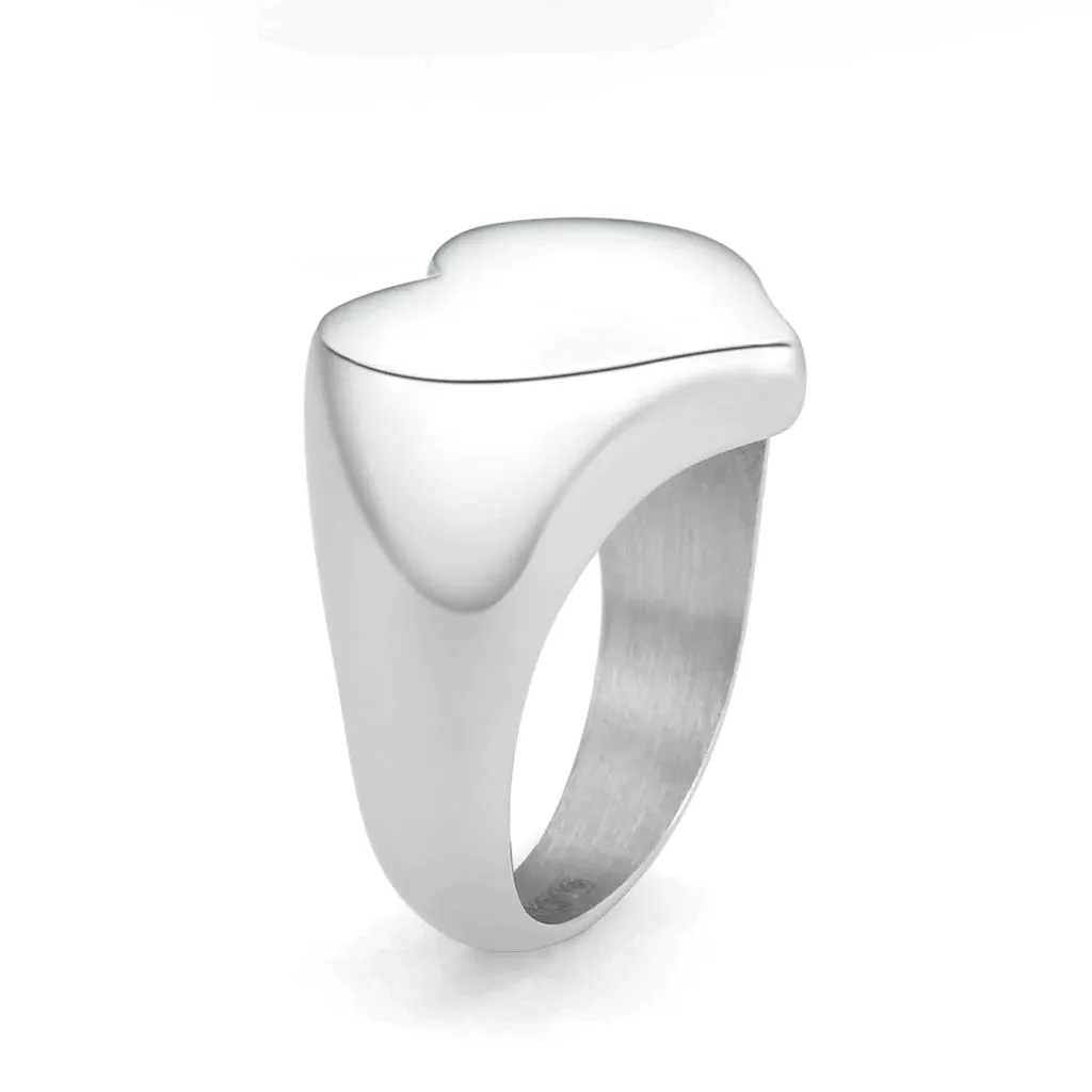 CJ3878 Wholesale Women's Stainless Steel Heart Ring