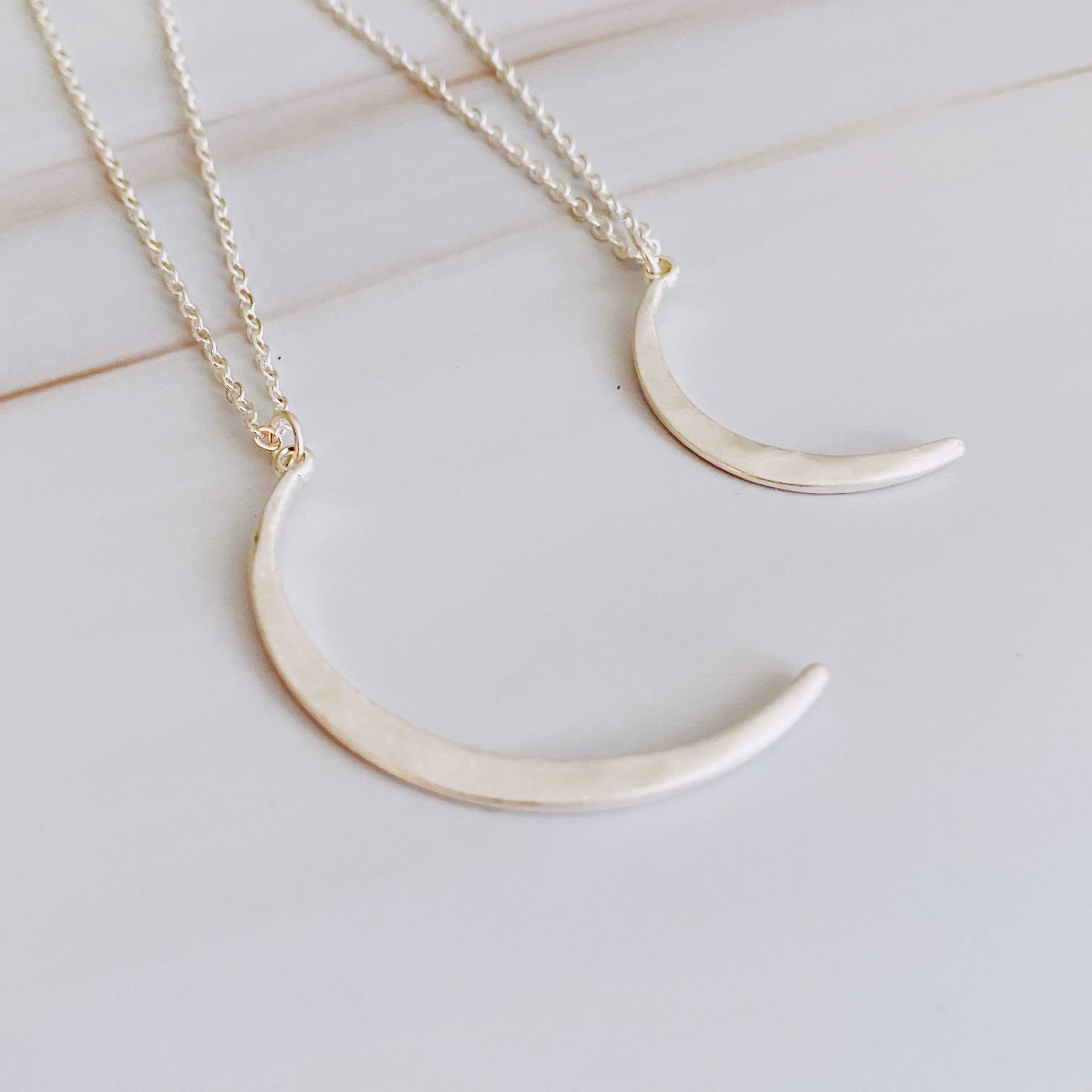Crescent Duo Necklace Set Of 2