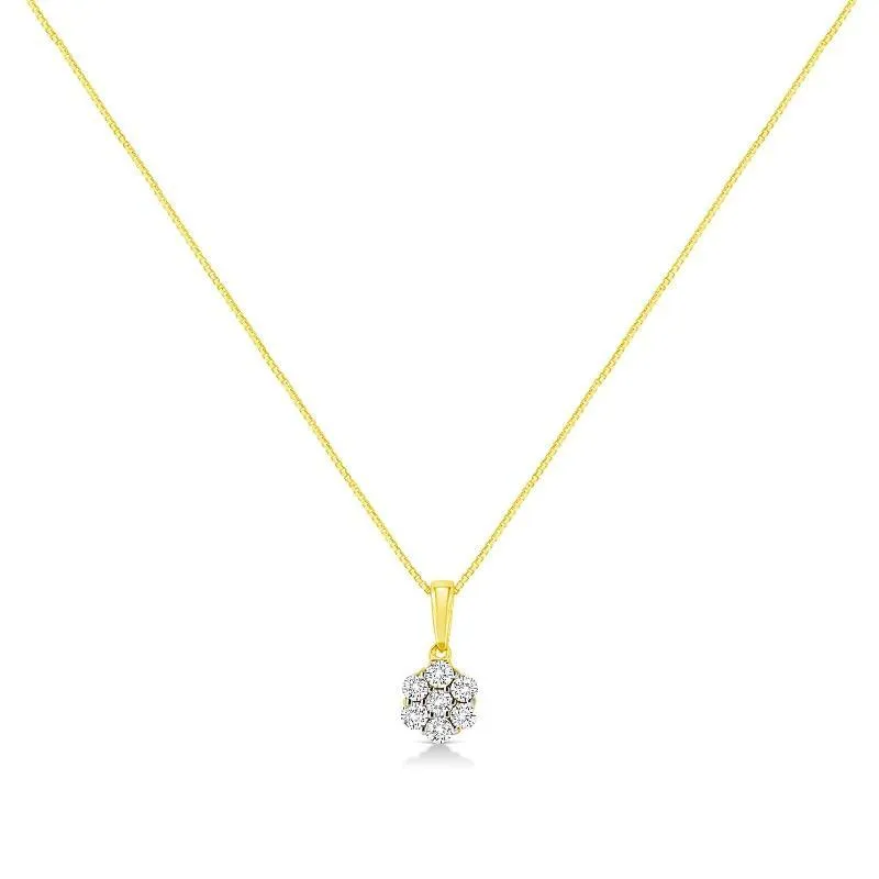 Cttw Prong Set Round-Cut Diamond 7 Stone