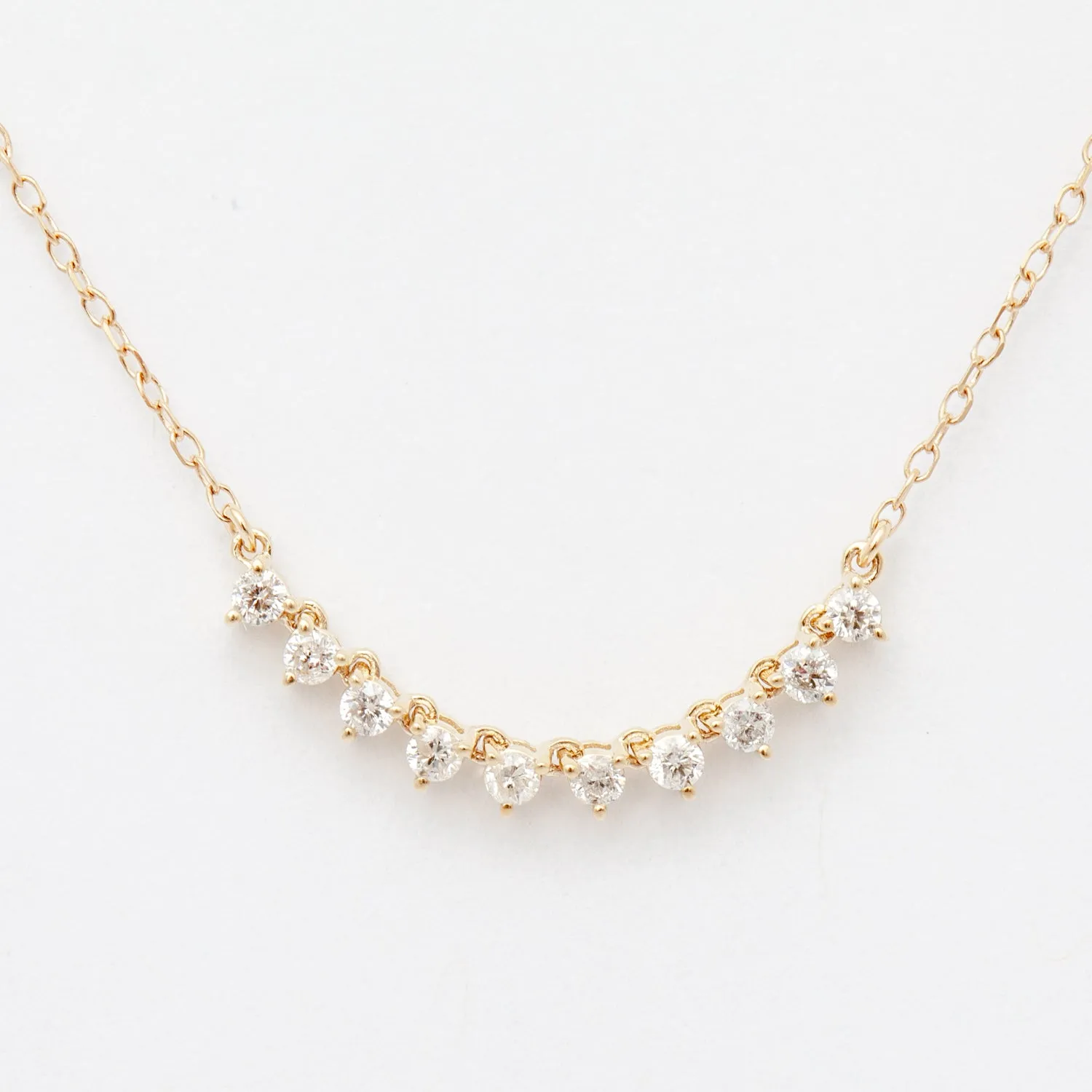 Diamond Rounds Chain Necklace