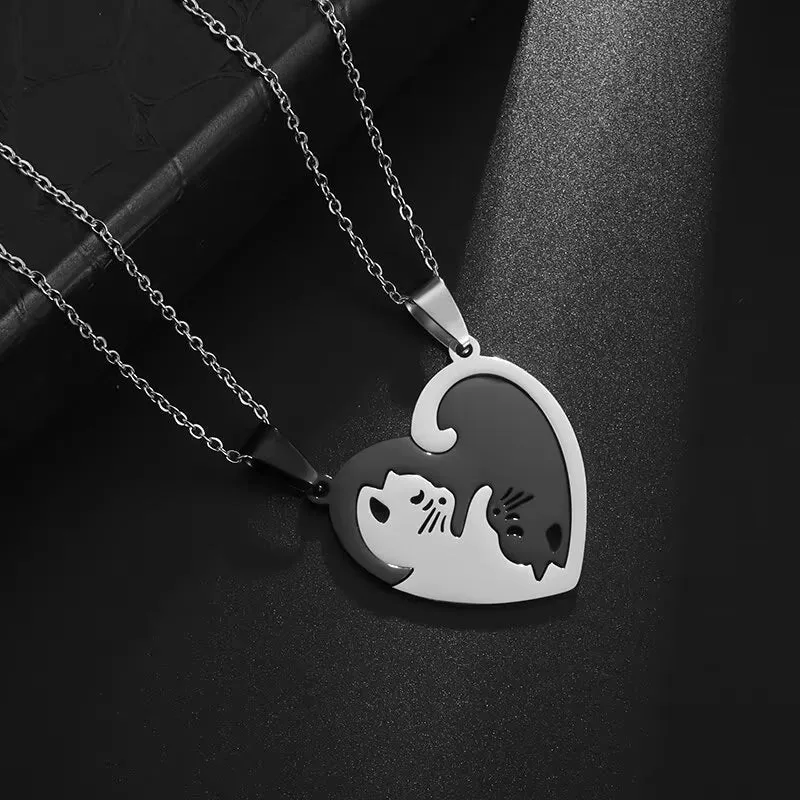 Elegant Zirconia Clover Pendant Necklace - Stylish Stainless Steel Chain for Women’s Party Jewelry Gifts