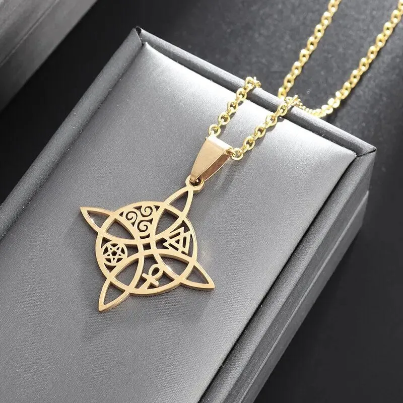 Elegant Zirconia Clover Pendant Necklace - Stylish Stainless Steel Chain for Women’s Party Jewelry Gifts