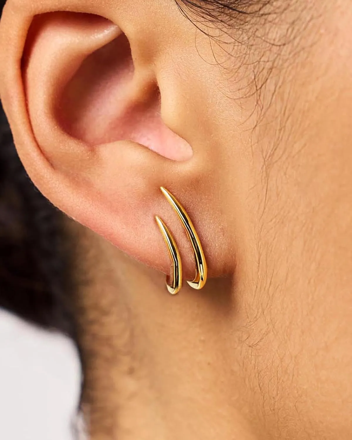 Gold Earrings for Women Trendy 14K Gold Stud Earrings Dainty Minimalist Simple Hypoallergenic Earrings Jewelry Gift for Her