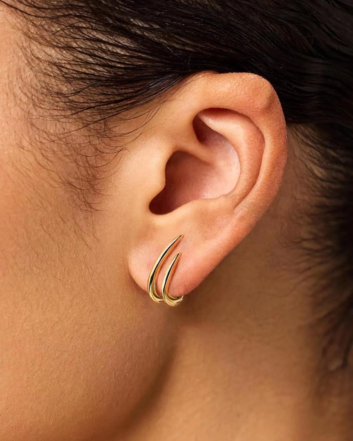Gold Earrings for Women Trendy 14K Gold Stud Earrings Dainty Minimalist Simple Hypoallergenic Earrings Jewelry Gift for Her