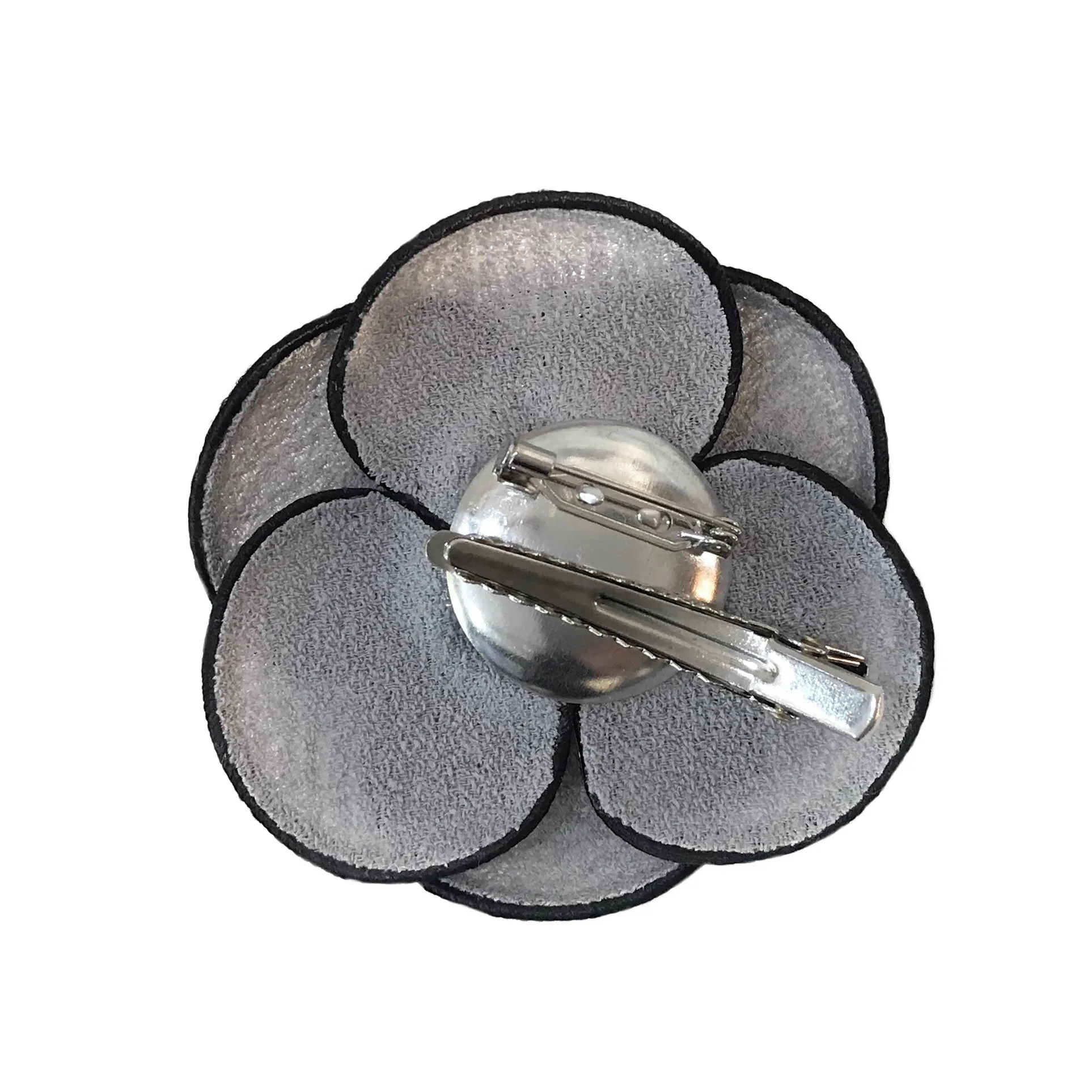 Lined Felt Flower Brooch