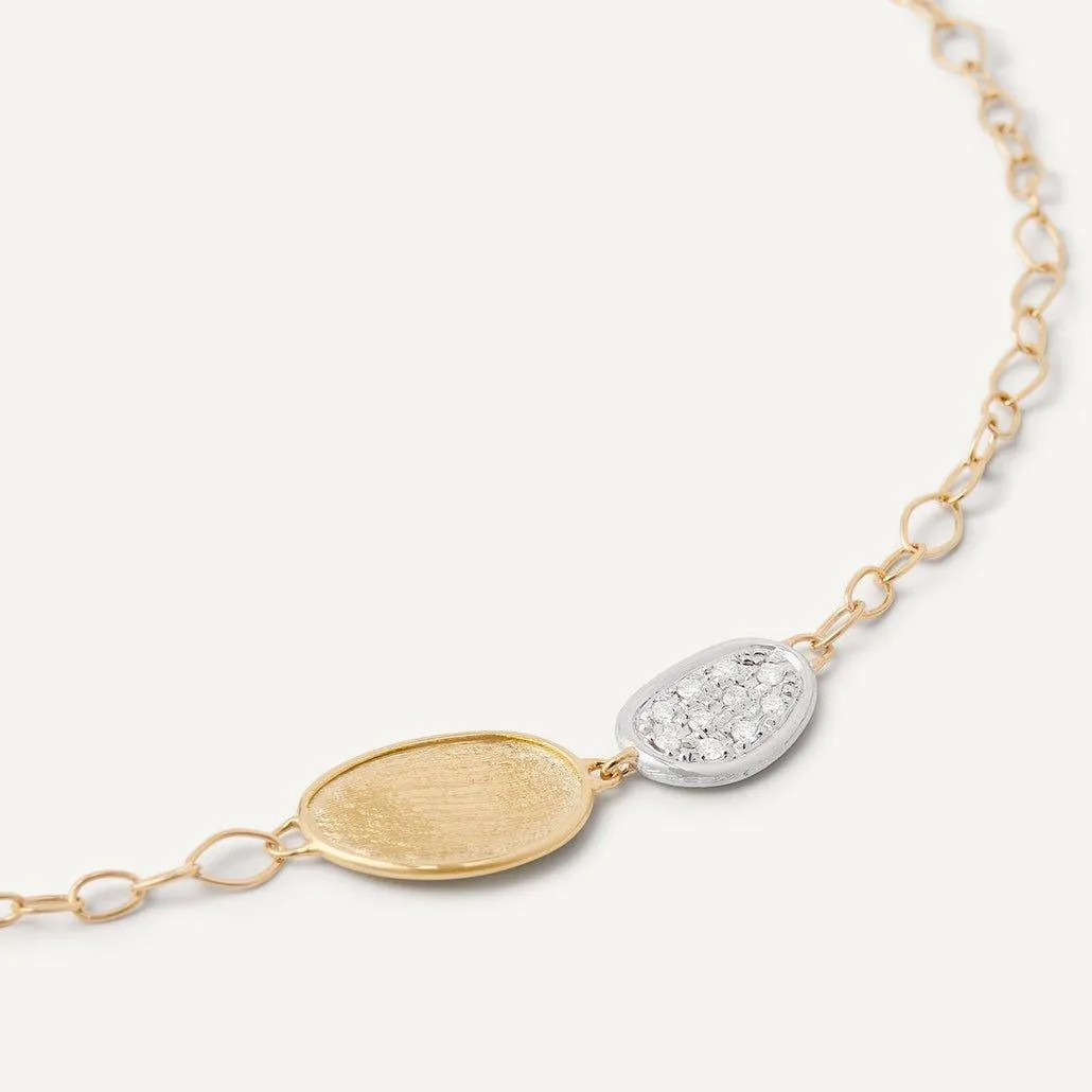 Marco Bicego Lunaria Mini 18k Gold Diamond Bracelet