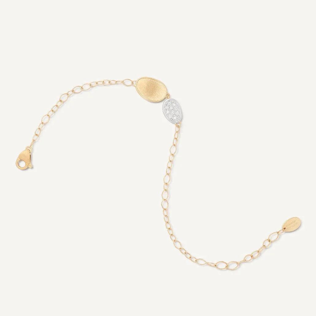 Marco Bicego Lunaria Mini 18k Gold Diamond Bracelet