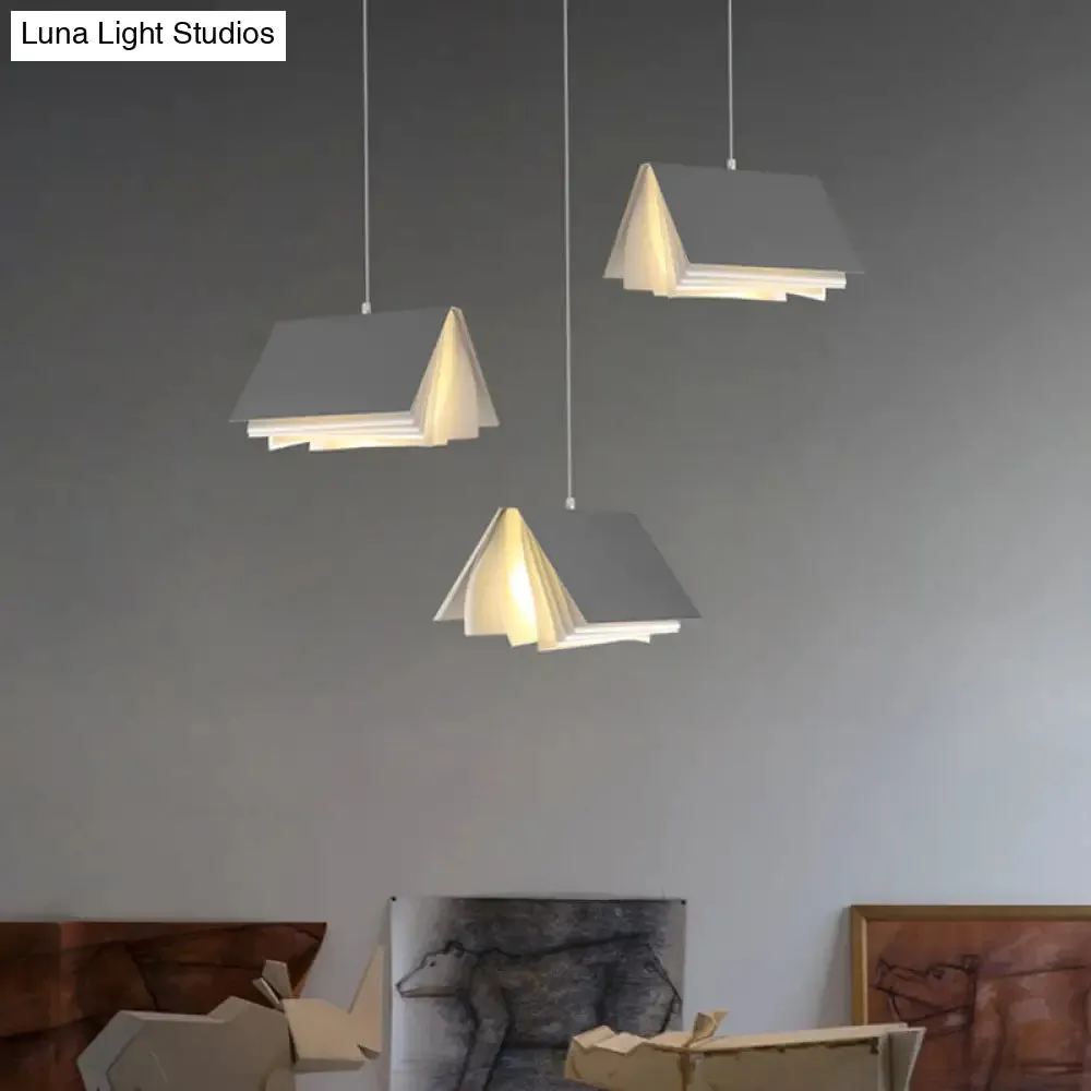 Metal Art Deco Pendant Light Fixture - Stylish Rectangle Design, 1-Light
