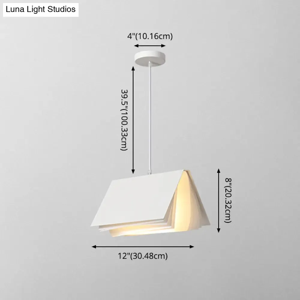 Metal Art Deco Pendant Light Fixture - Stylish Rectangle Design, 1-Light