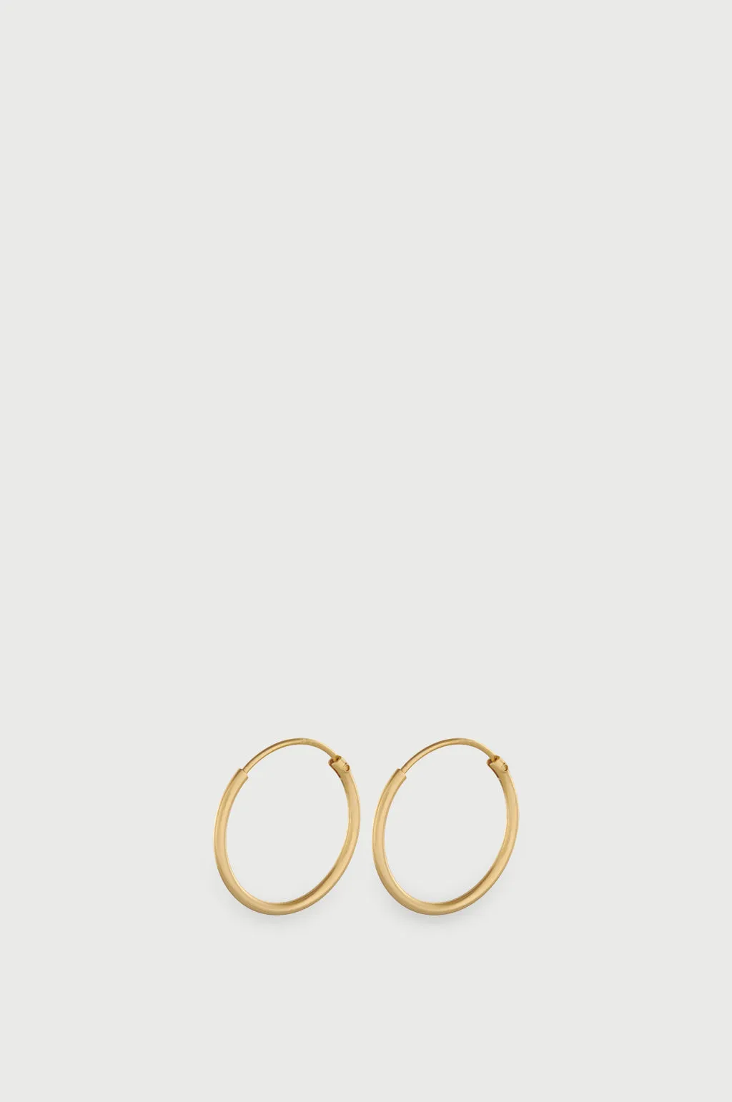 Micro Plain Gold Hoop Earrings
