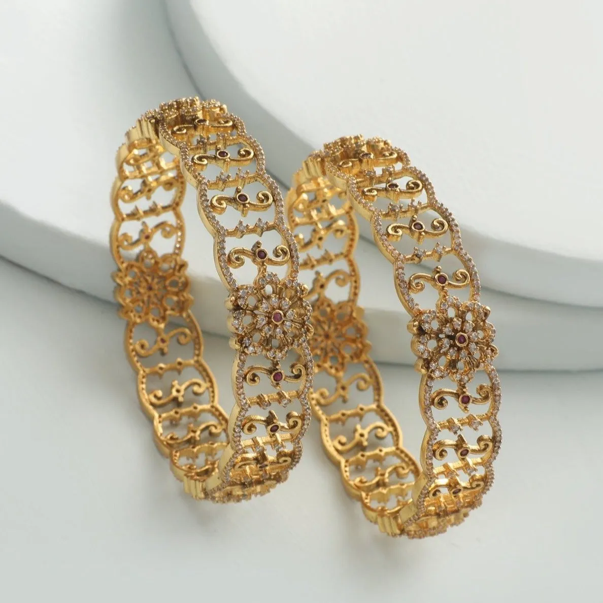 Monami Antique CZ Bangles