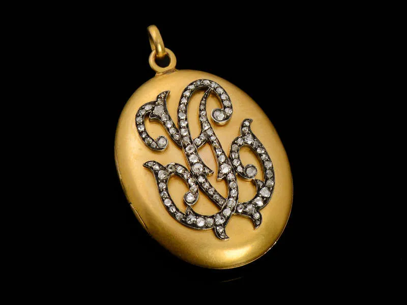 Monogram Me - Diamond Gold Initial Locket