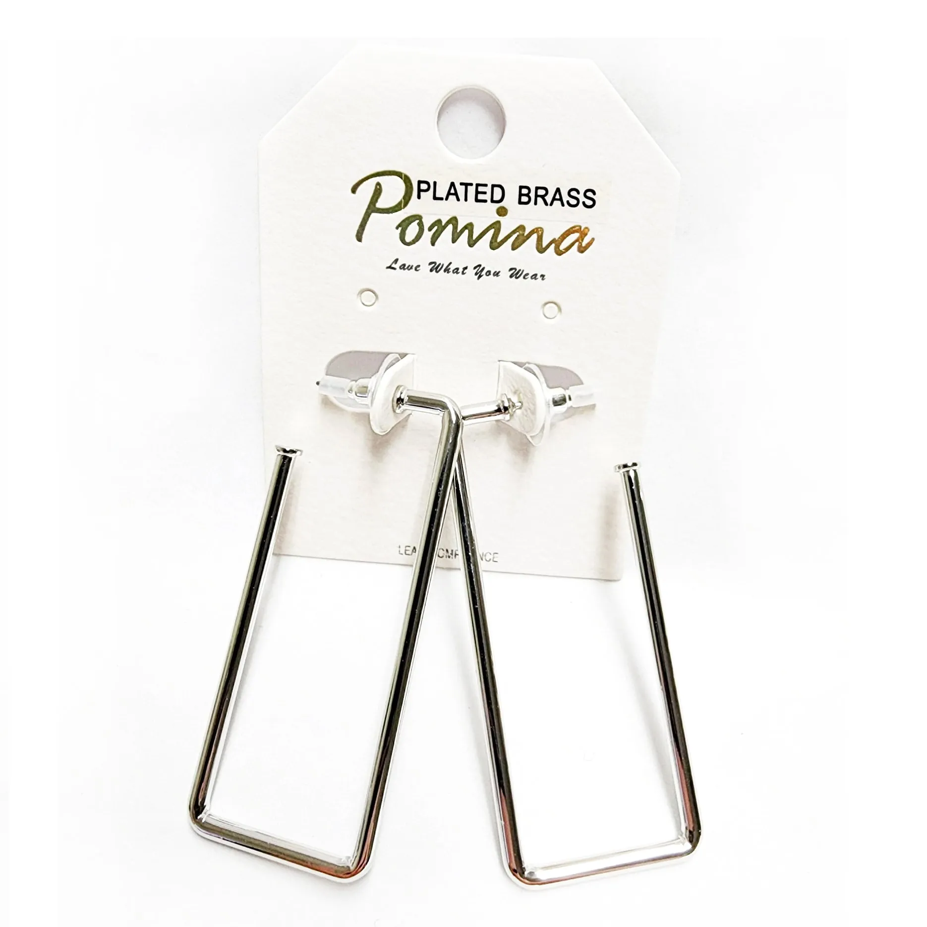 Pomina Rectangle Hoops - Post