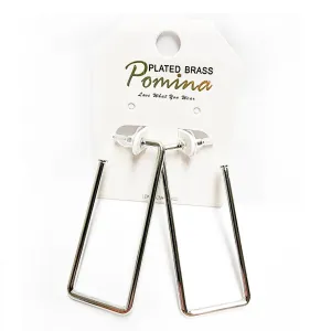 Pomina Rectangle Hoops - Post