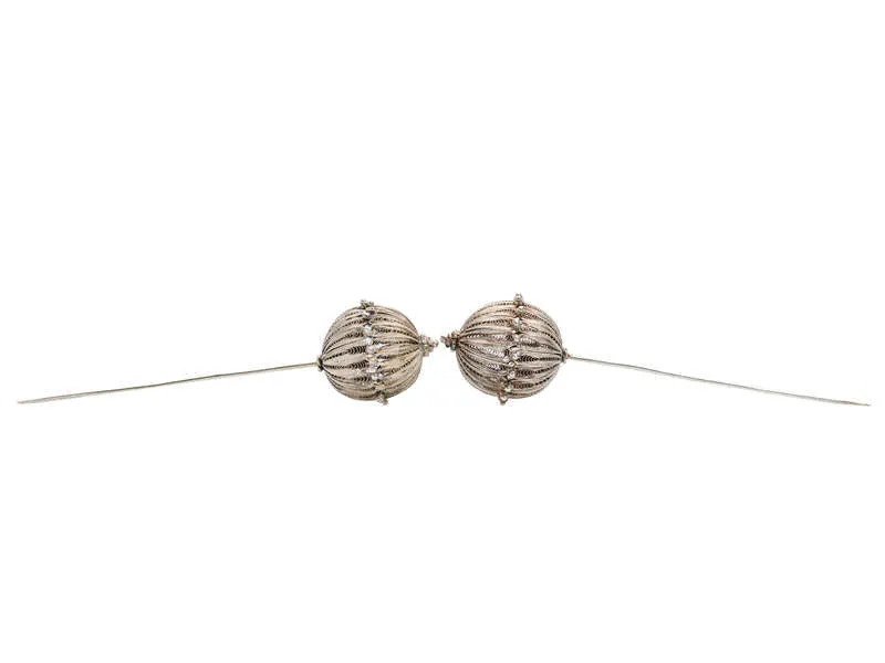 Puffs of Silver - Filigree Pins in Original Box