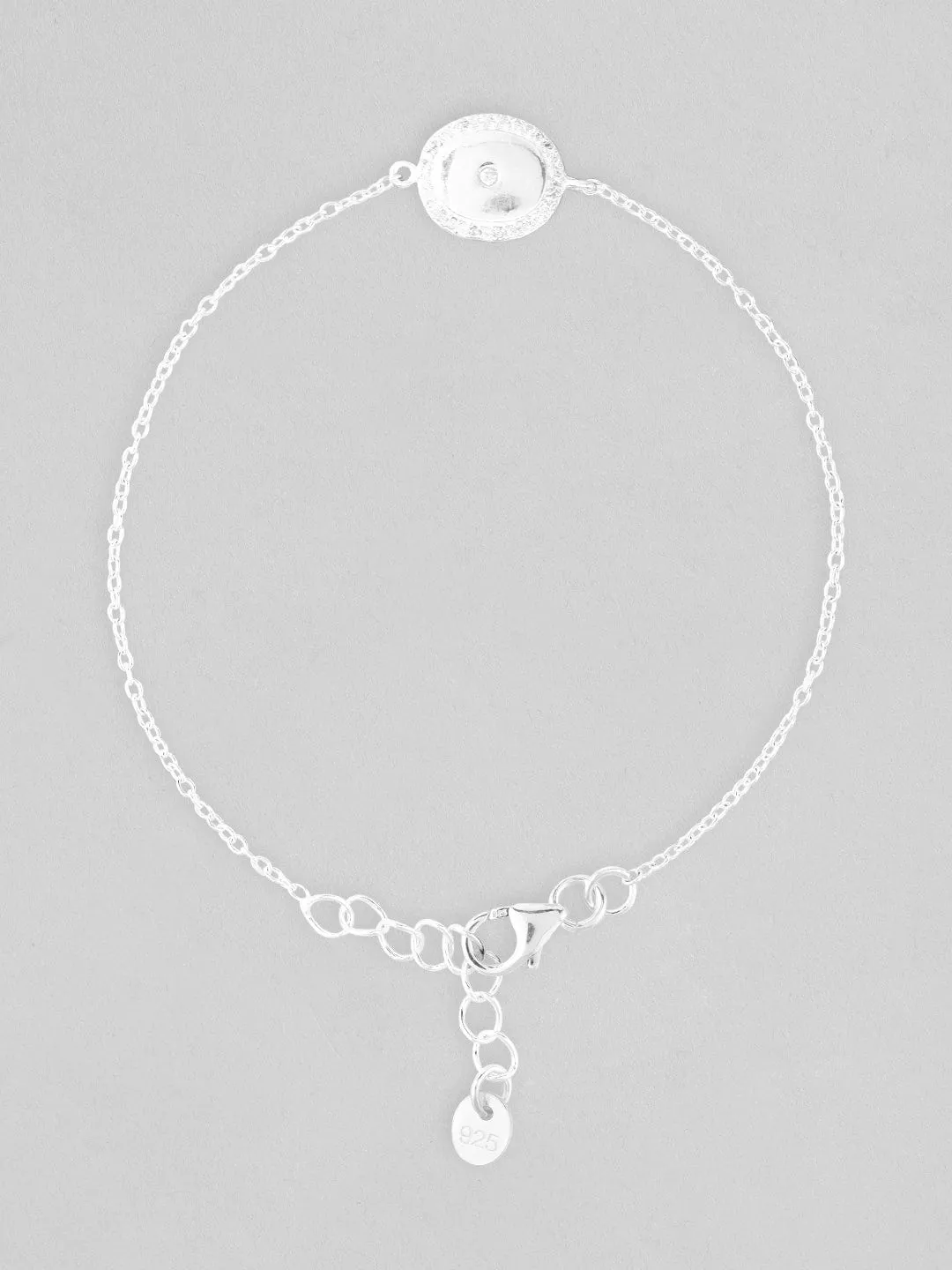 Rubans 925 Silver Elegant Stone Studded Bracelet.