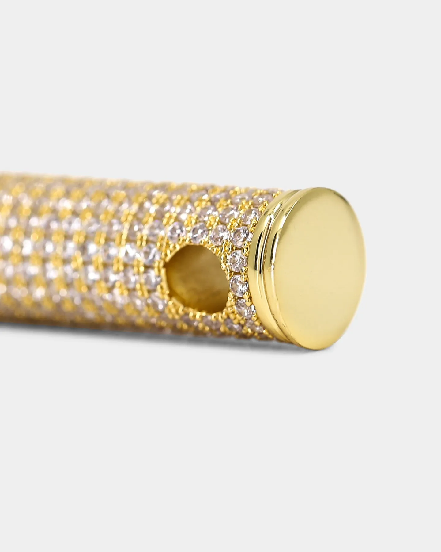 Saint Morta Bullet Pendant Large Iced Gold