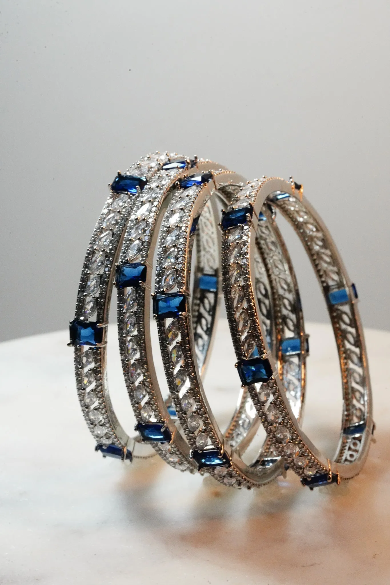 Sanya - AD Bangles (Set of 4)