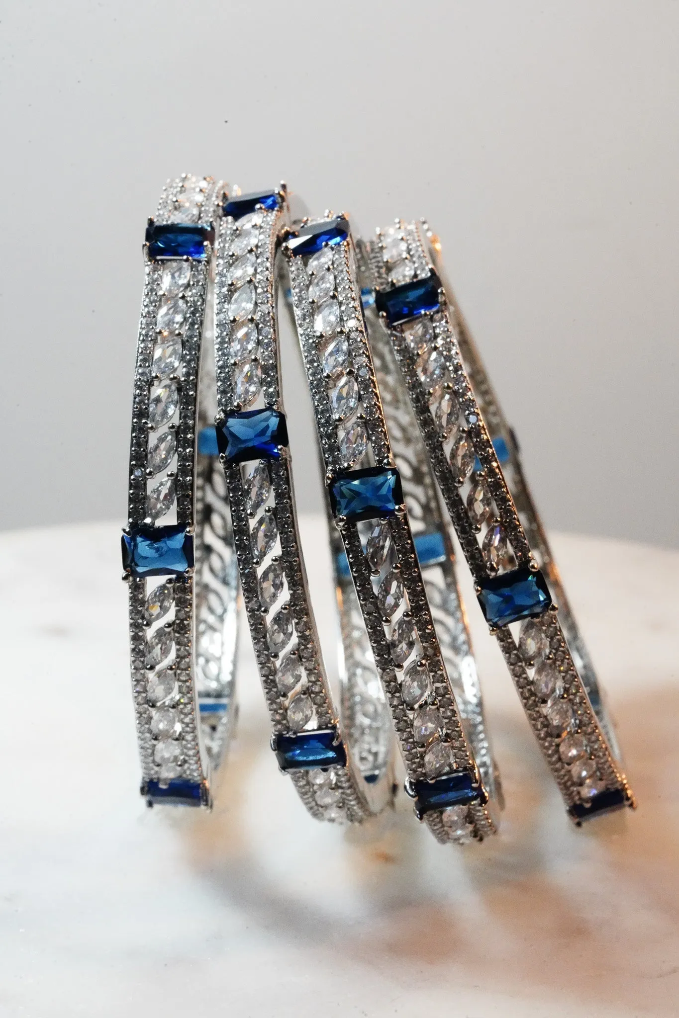 Sanya - AD Bangles (Set of 4)