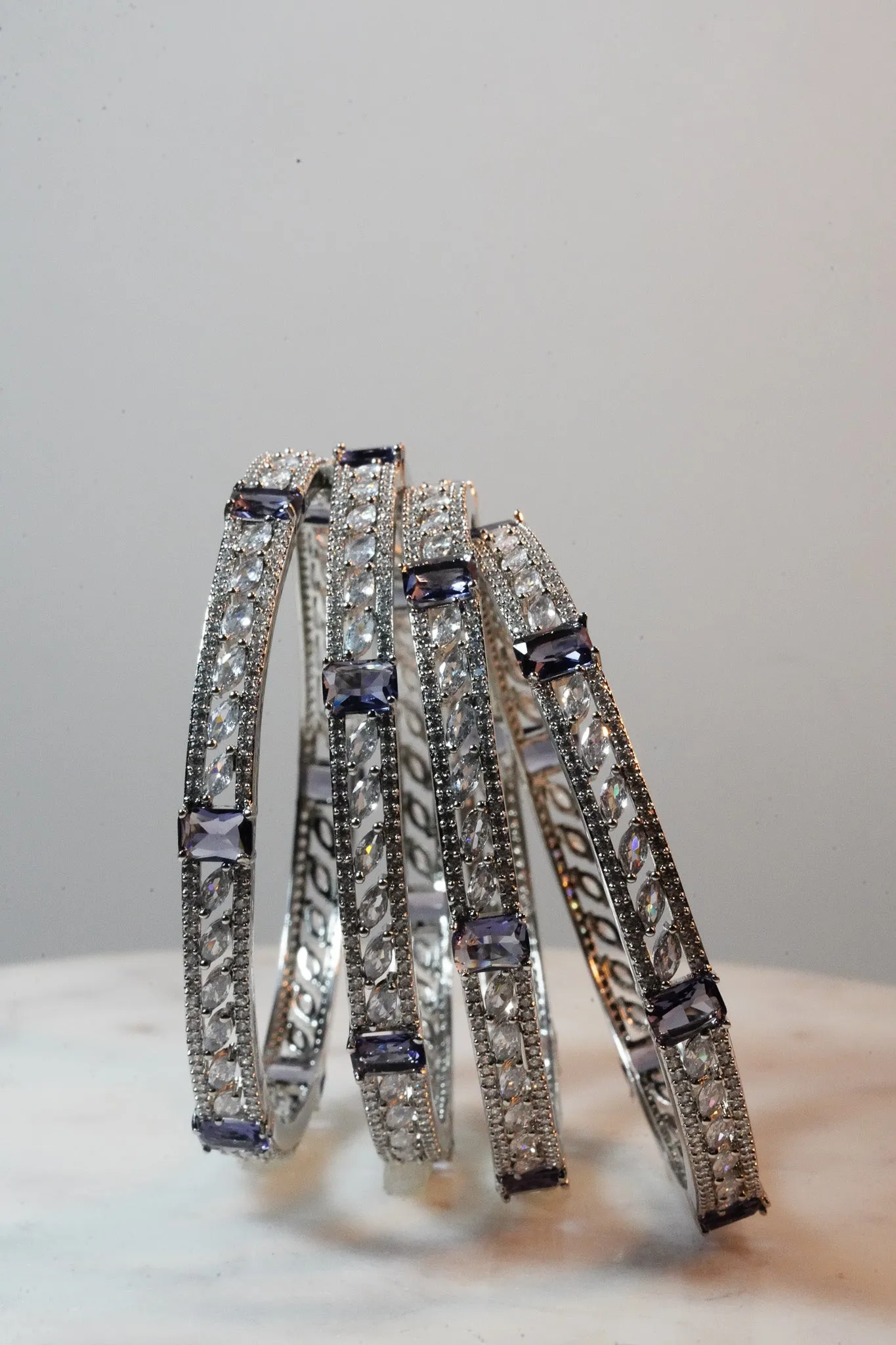 Sanya - AD Bangles (Set of 4)