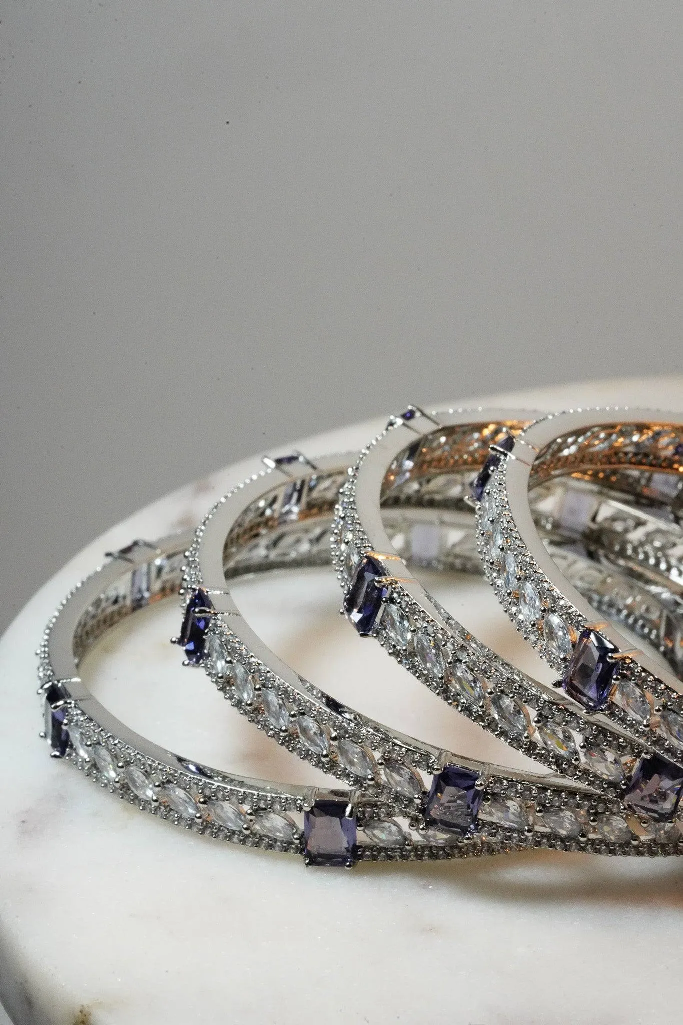 Sanya - AD Bangles (Set of 4)
