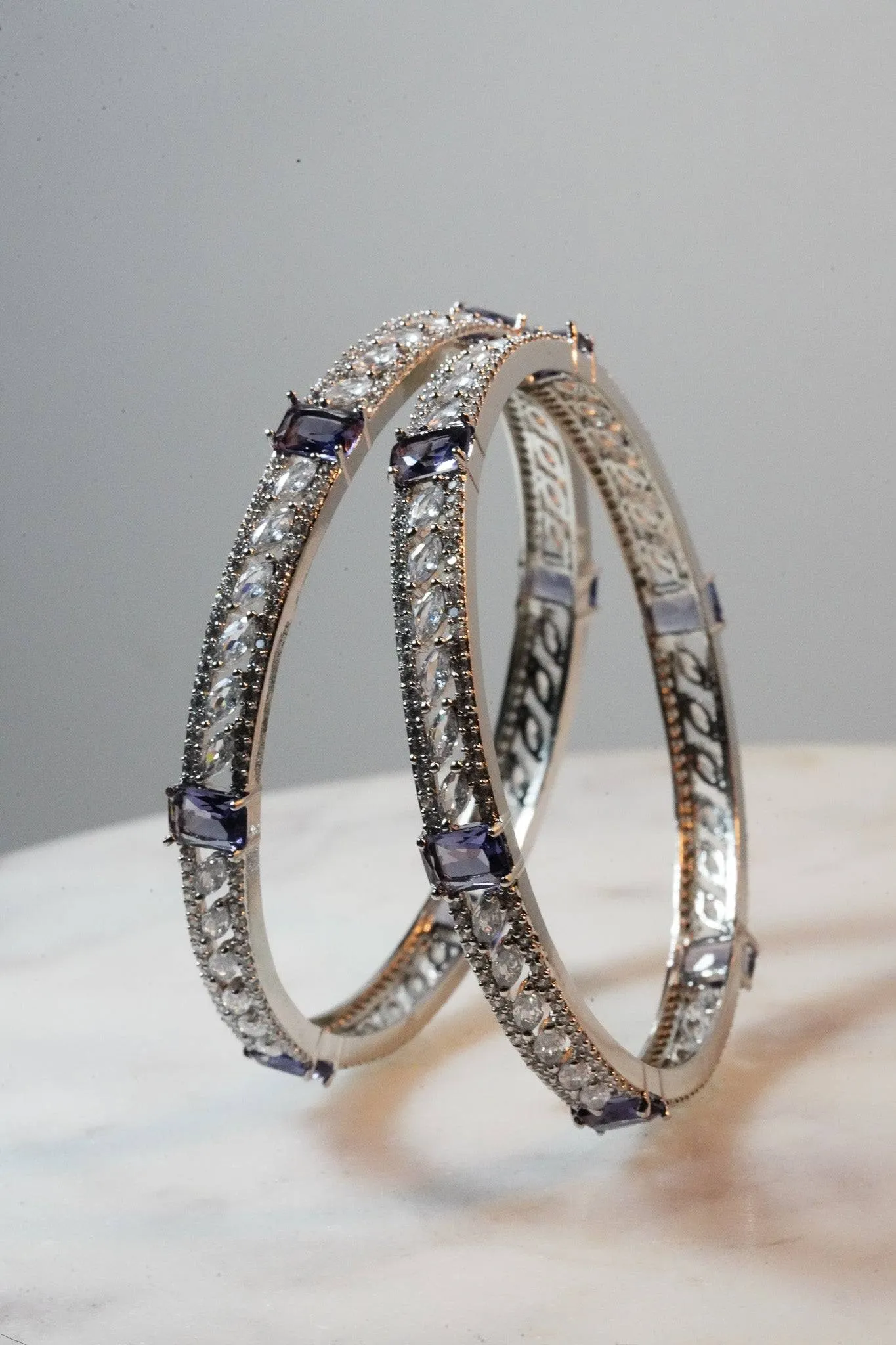 Sanya - AD Bangles (Set of 4)