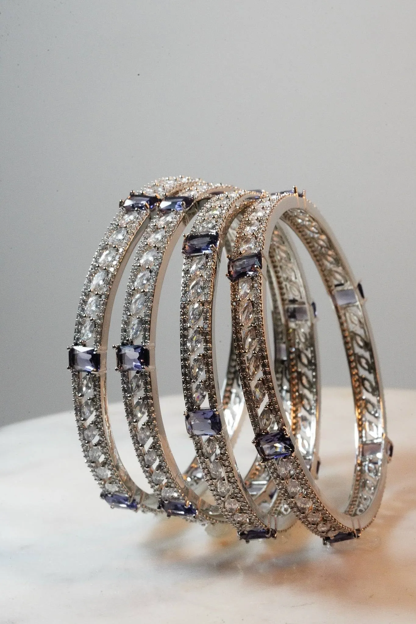 Sanya - AD Bangles (Set of 4)