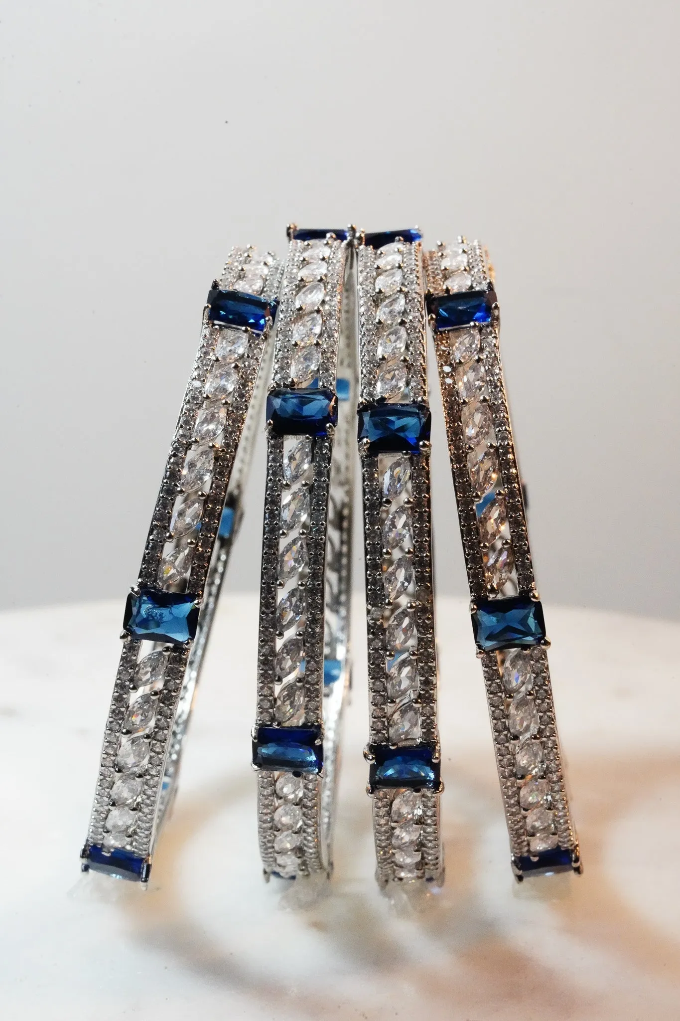 Sanya - AD Bangles (Set of 4)