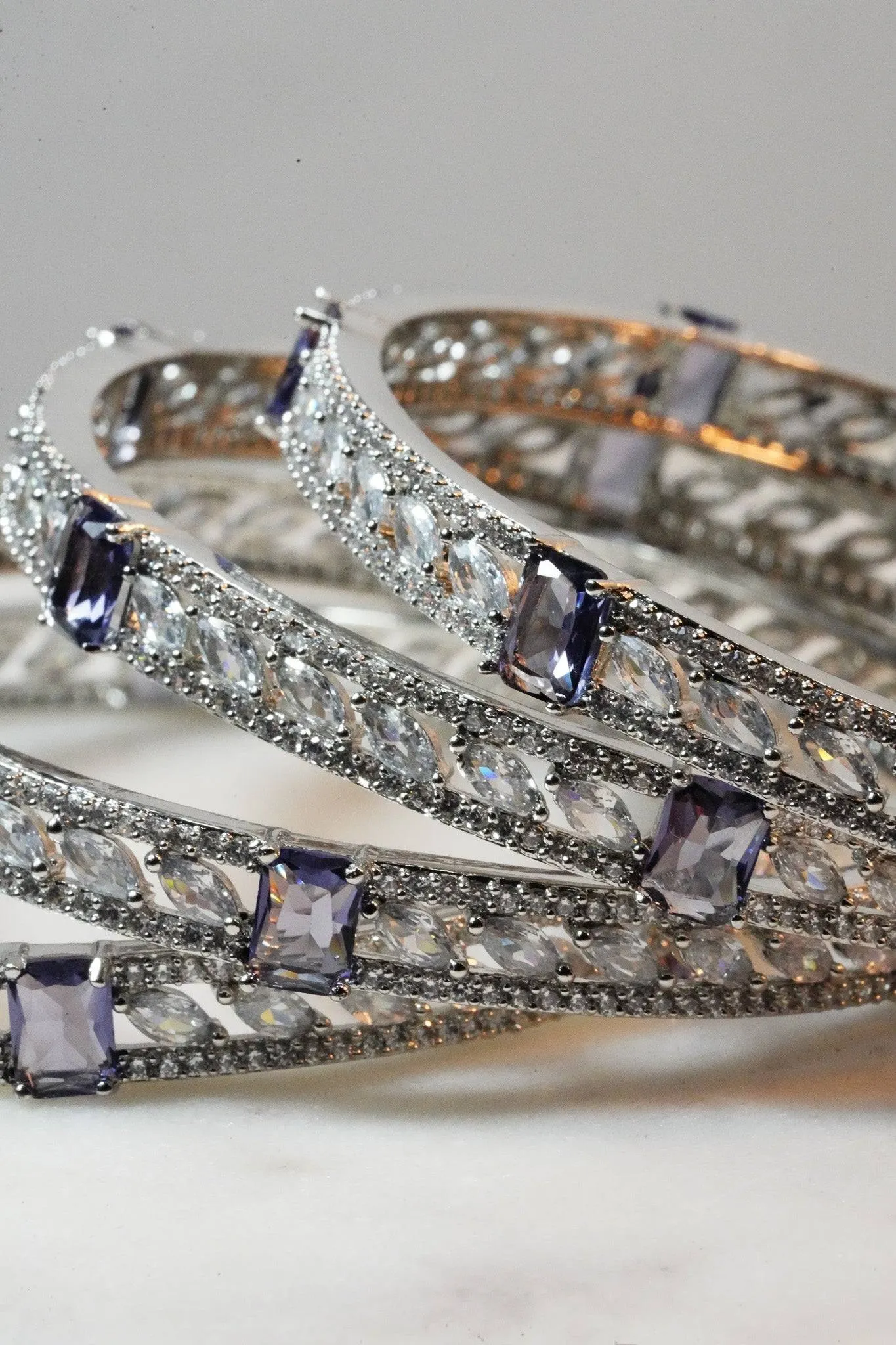 Sanya - AD Bangles (Set of 4)