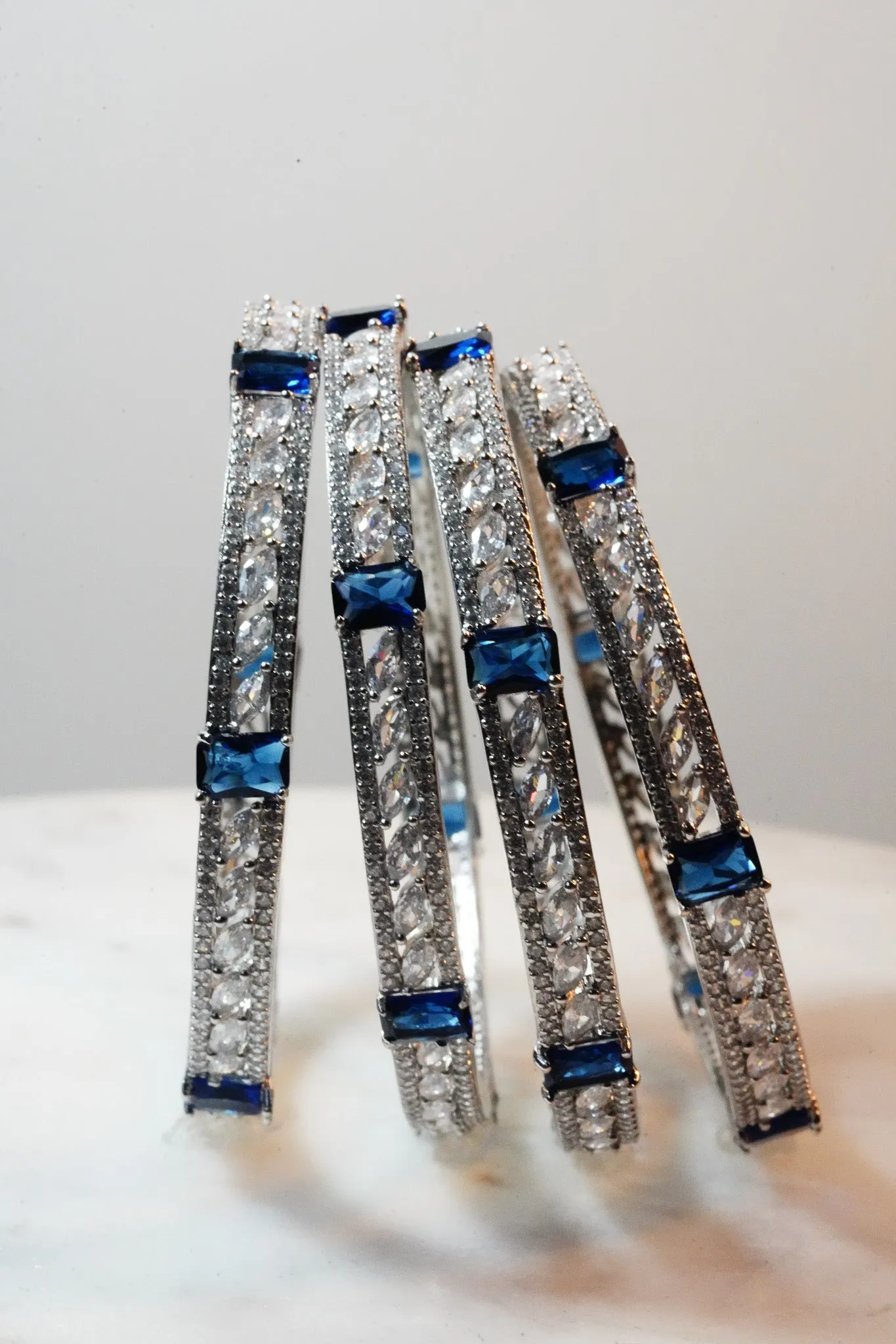 Sanya - AD Bangles (Set of 4)