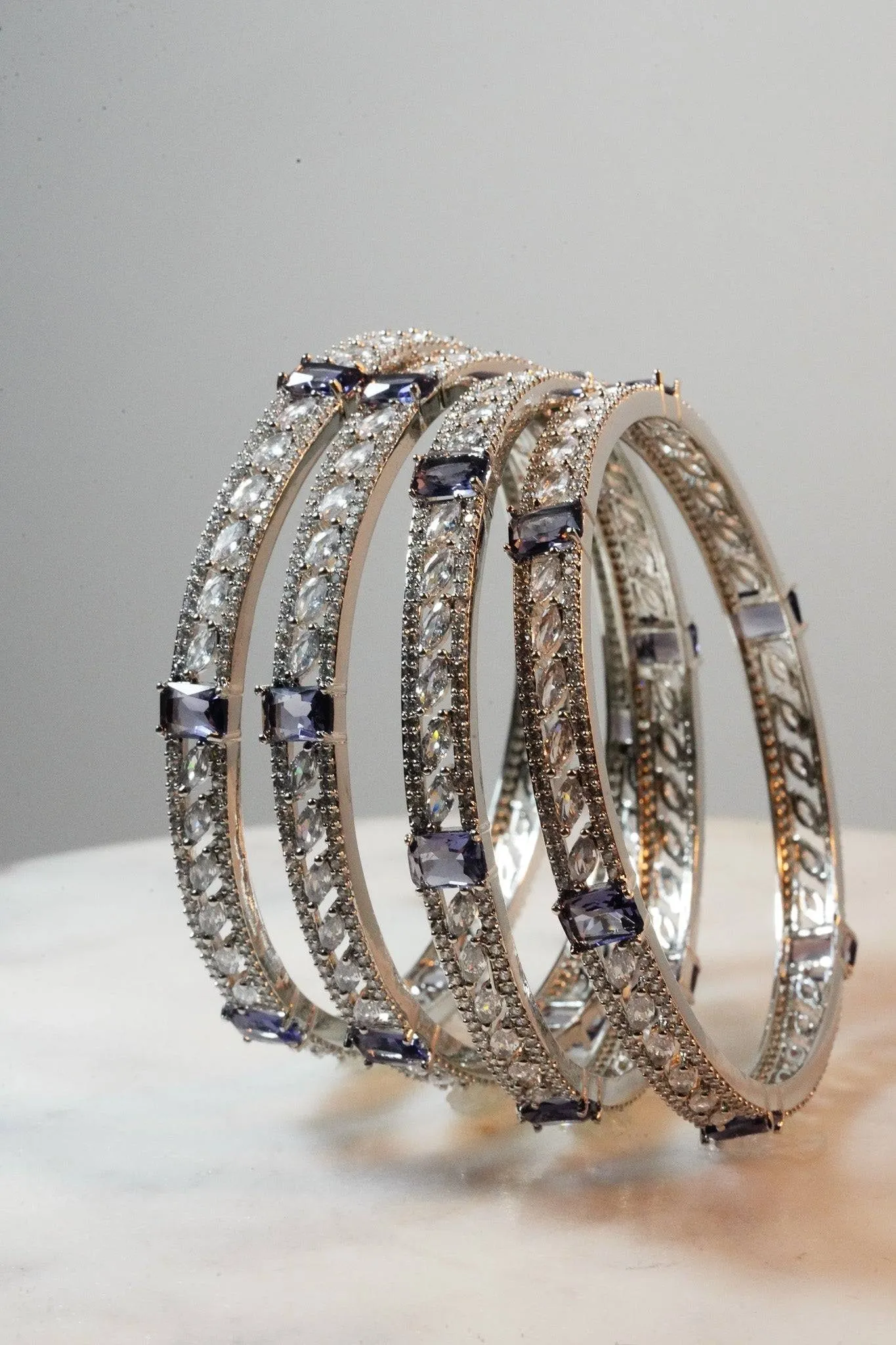 Sanya - AD Bangles (Set of 4)
