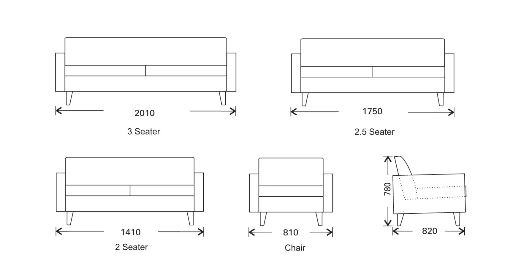 Sofa Retro - Custom Made In Sydney Please Contact The Store For Pricing