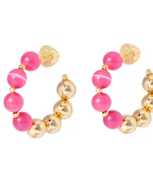 Talis Chains Tokyo Pink Gold Earrings