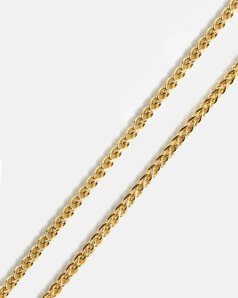 Wheat Chain in 10k Gold